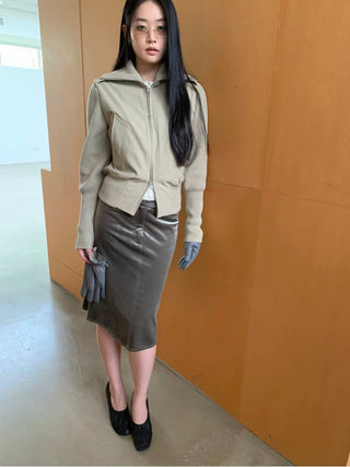 Simple Project Knit Panel Jacket