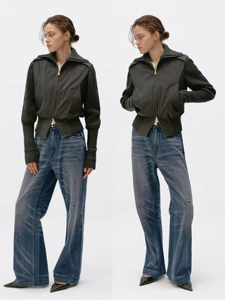 Simple Project Knit Panel Jacket