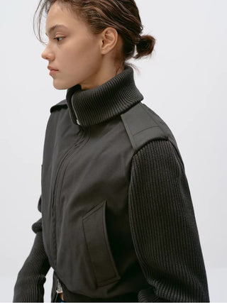 Simple Project Knit Panel Jacket