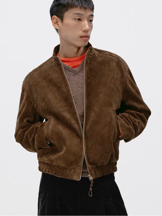 Simple Project Suede Biker Jacket
