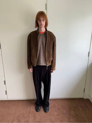 Simple Project Suede Biker Jacket