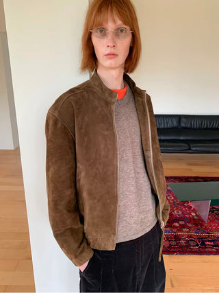 Simple Project Suede Biker Jacket