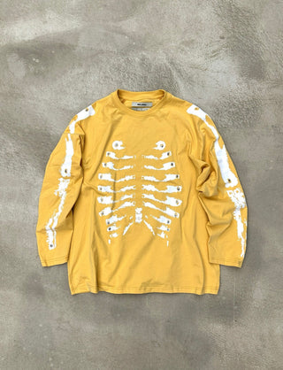 Relabel Re-Bone Long Sleeve Tee-Yellow
