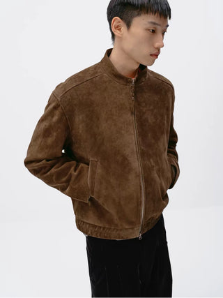Simple Project Suede Biker Jacket