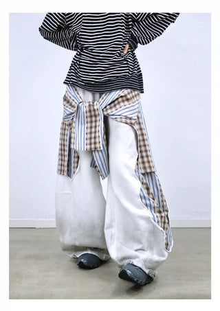 Relabel Distressed Heavy Washed Sweatpants