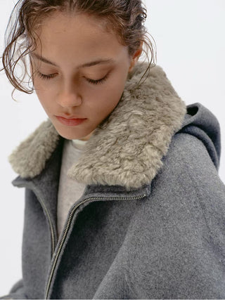 Simple Project Cashmere Blend Jacket