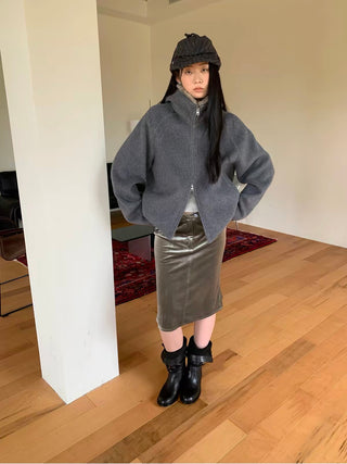 Simple Project Cashmere Blend Jacket