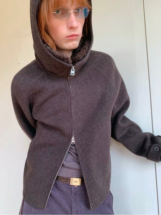 Simple Project Cashmere Blend Jacket