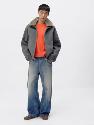 Simple Project Cashmere Blend Jacket
