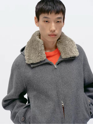 Simple Project Cashmere Blend Jacket