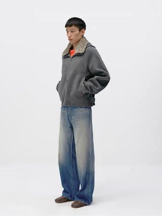 Simple Project Cashmere Blend Jacket