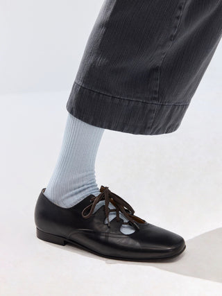Simple Project Ballet Style Leather Shoes