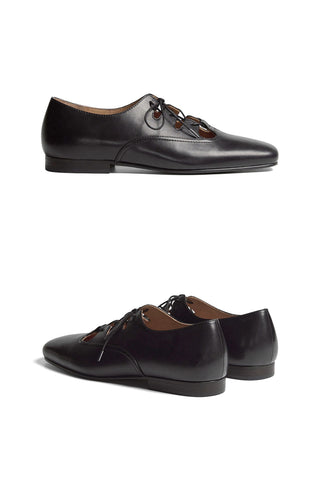 Simple Project Ballet Style Leather Shoes