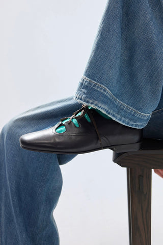 Simple Project Ballet Style Leather Shoes