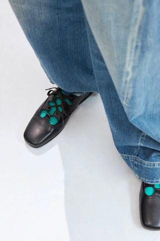 Simple Project Ballet Style Leather Shoes