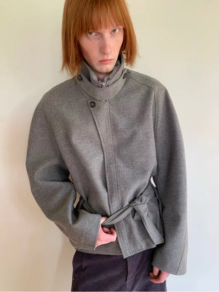 Simple Project Wool Belt Jacket