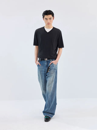 Simple Project Cashmere-Cotton Blend T-Shirt