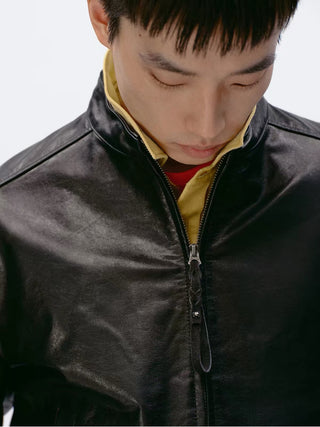 Simple Project Leather Biker Jacket