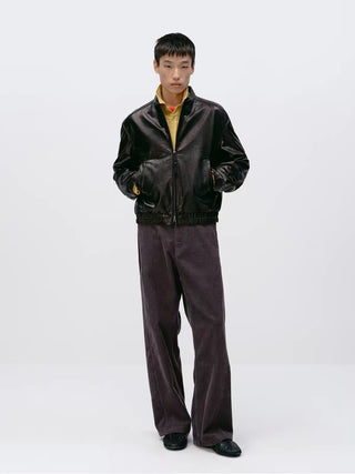 Simple Project Leather Biker Jacket