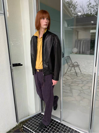 Simple Project Leather Biker Jacket