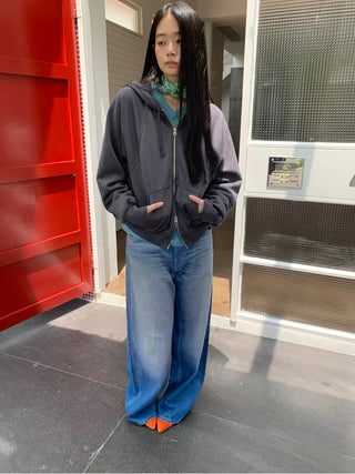 Simple Project Washed Overdyed Sweatshirt