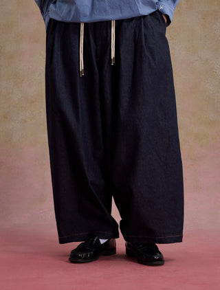 UNLIMITED MOTE Ballon Pants 01-Denim Navy