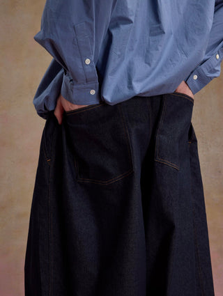 UNLIMITED MOTE Ballon Pants 01-Denim Navy