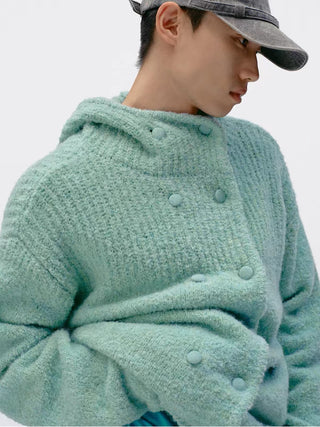 Alpaca Hooded Cardigan
