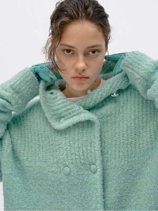 Alpaca Hooded Cardigan