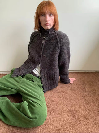 Chunky Knit Wool Cardigan