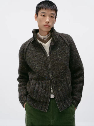 Chunky Knit Wool Cardigan