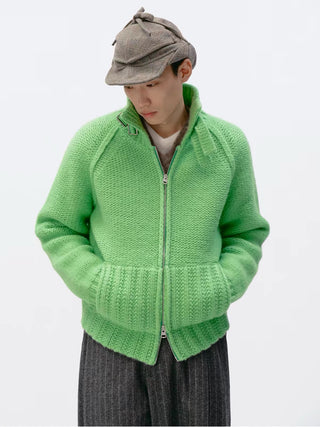 Chunky Knit Wool Cardigan