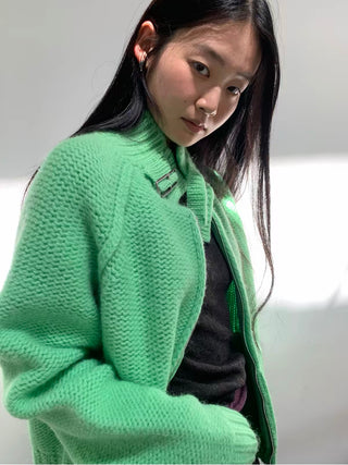 Chunky Knit Wool Cardigan