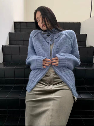 Chunky Knit Wool Cardigan