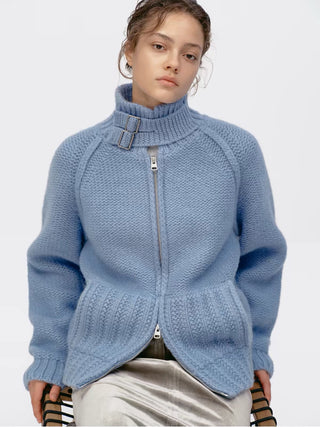 Chunky Knit Wool Cardigan