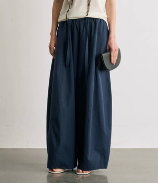 BALIANG Twill Balloon Pants-Navy