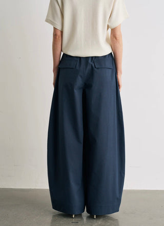 BALIANG Twill Balloon Pants-Navy