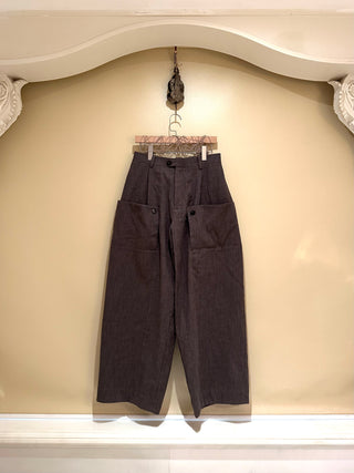 Conchoboe Sailor Pants-Brown