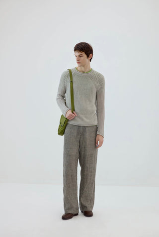 Simple Project Washi Knit Jumper-Sand Grey