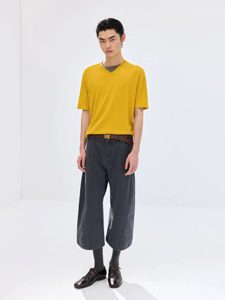 Simple Project Cashmere-Cotton Blend T-Shirt