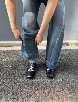 Simple Project Ballet Style Leather Shoes