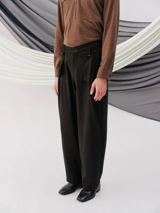 Sculpted Wool Trousers