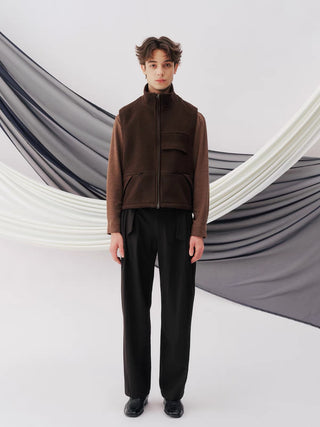 Sculpted Wool Trousers