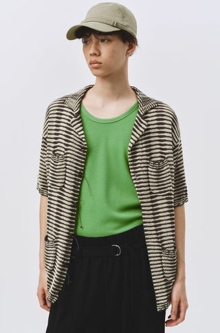 Simple Project Striped Cuban Shirt