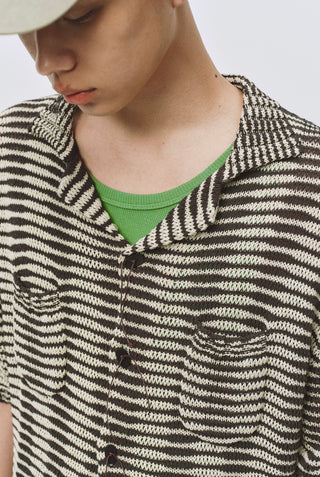 Simple Project Striped Cuban Shirt