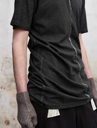 ILNya Draped Charcoal T-shirt