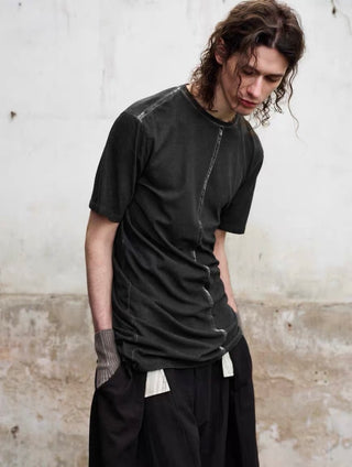 ILNya Draped Charcoal T-shirt