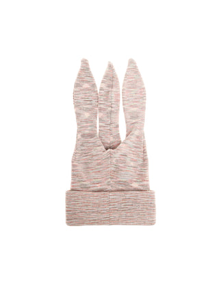 6CRAYON Three-Ear Knit Beanie-Pastel Print