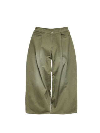 6CRAYON Retro Herringane Washed Trousers