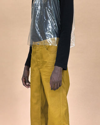 KILLWHY Waxed Jeans-Mud Yellow